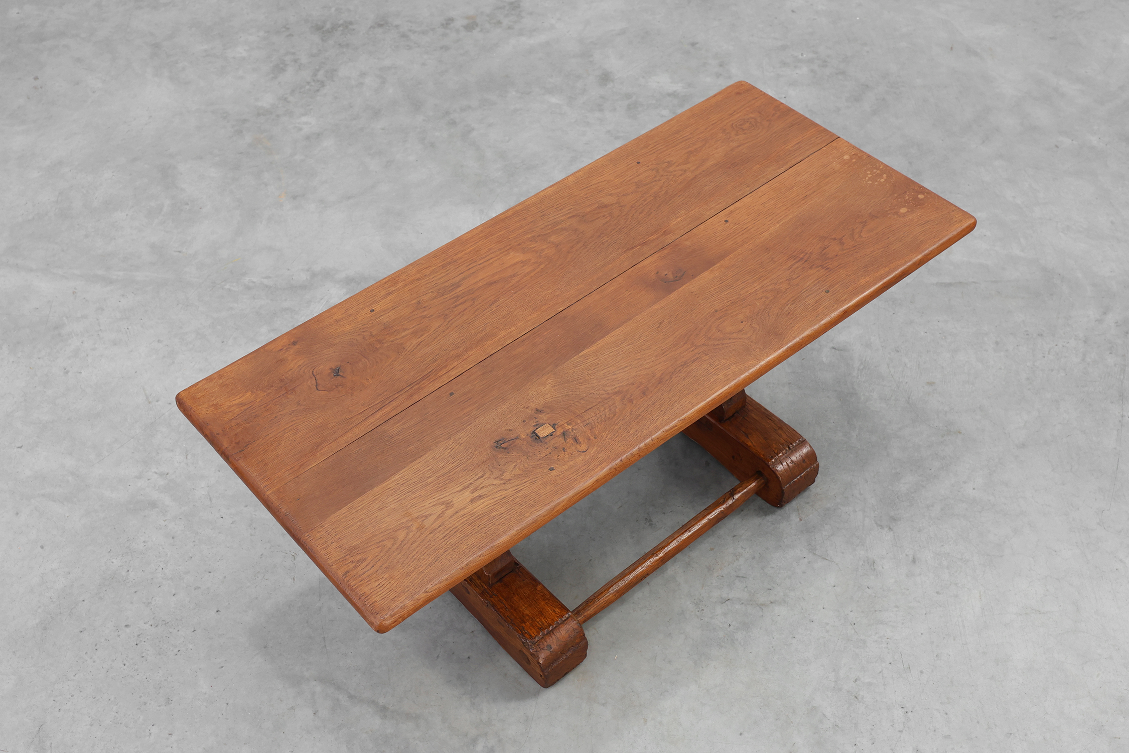 Antique Oak Monastery Coffee Table, France 17th Centurythumbnail